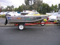 Boat Trailer with Tinnie
