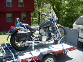8x4 folding trailer & bike