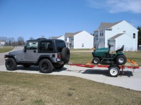 Ride on mower trailer 8x4