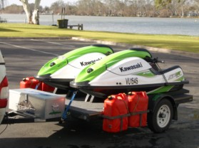 958TC 2 jet ski trailer
