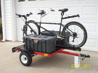 Small Flat Top Bike Carrier Trailer