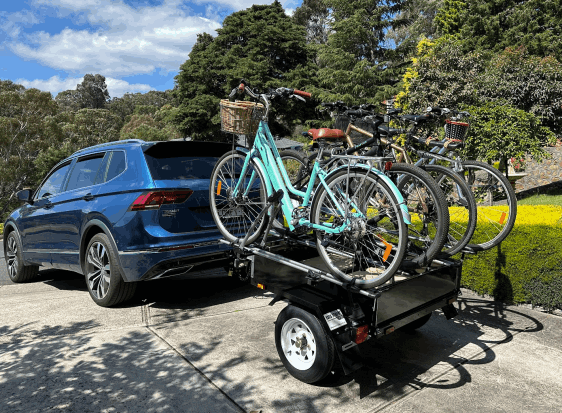 Small Box Trailer With Bicycle Racks